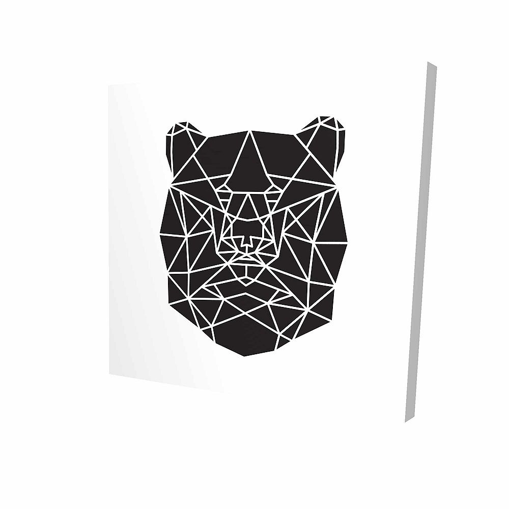 BEGIN EDITION INTERNATIONAL INC. Geometric bear head Printed On Canvas