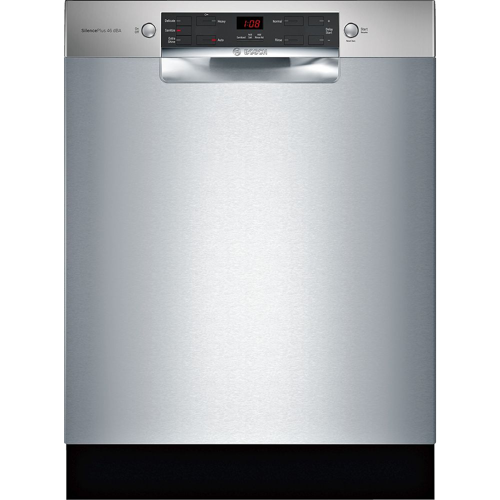 Bosch 300 Series 24inch Front Control Dishwasher in Stainless Steel