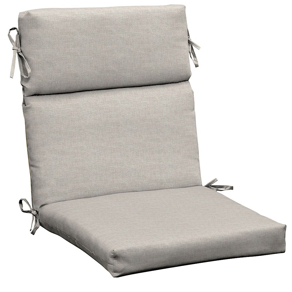 Hampton Bay Cushionguard Biscuit High Back Dining Chair Cushion The Home Depot Canada Hampton Bay Cushionguard Biscuit High, High Back Patio Chairs Canada