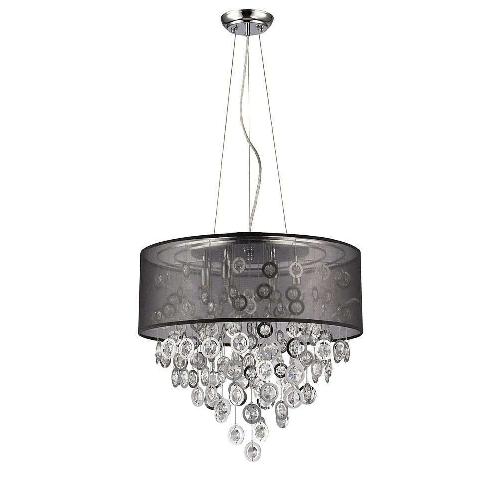 Acclaim Luminaire suspendu Florence 6 lumières abatjour tambour Home Depot Canada