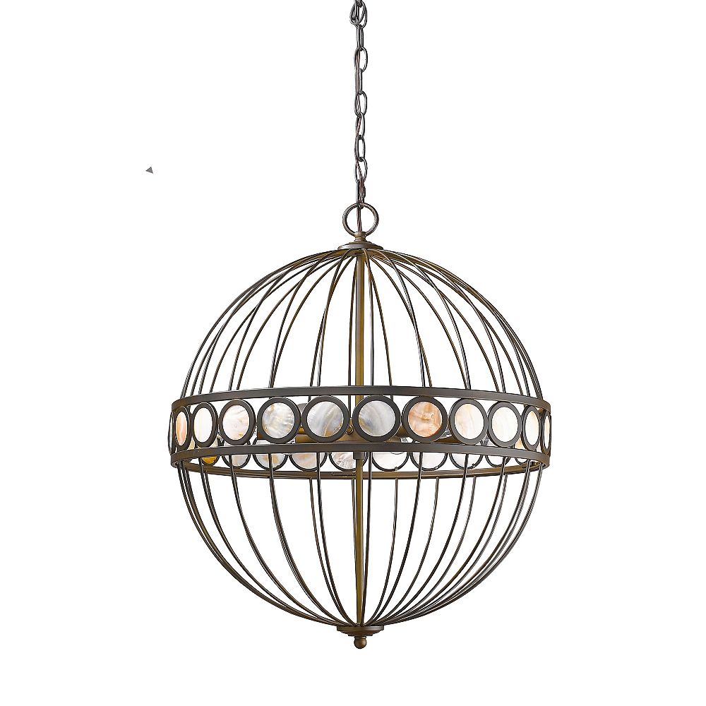 Acclaim Aria 6-Light Globe Chandelier in Oil-Rubbed Bronze | The Home ...