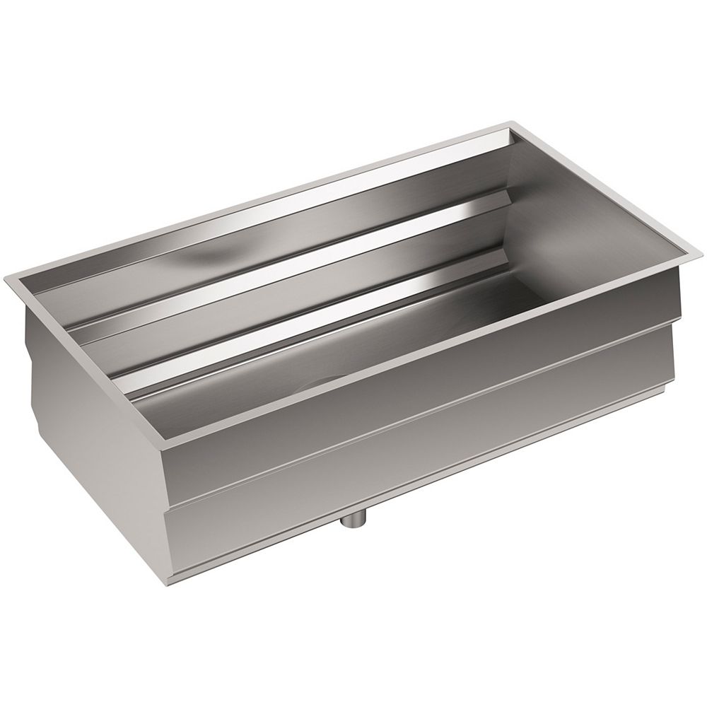 Kohler 33 X 17 3 4 X 10 15 16 Under Mount Single Bowl Kitchen Sink With Accessories The Home Depot Canada