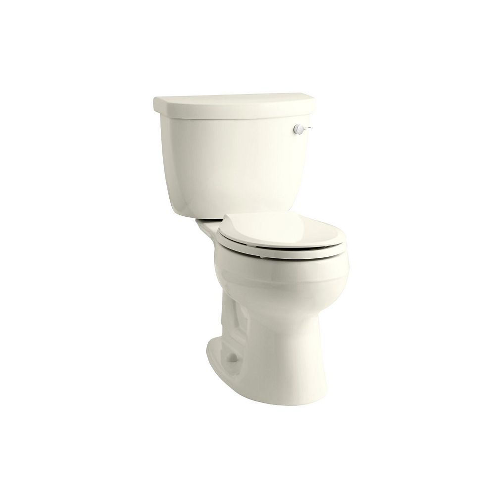 KOHLER Comfort Height TwoPiece RoundFront 1.28 Gpf Toilet With