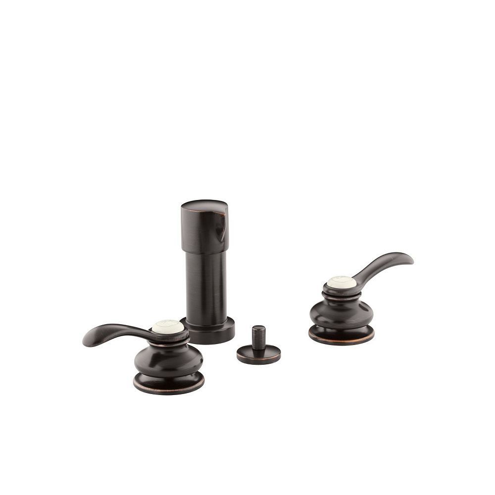 KOHLER Vertical Spray Bidet Faucet With Lever Handles In OilRubbed