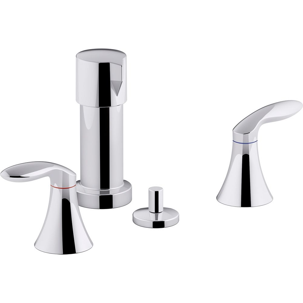 KOHLER Vertical Spray Bidet Faucet With Lever Handles In Polished