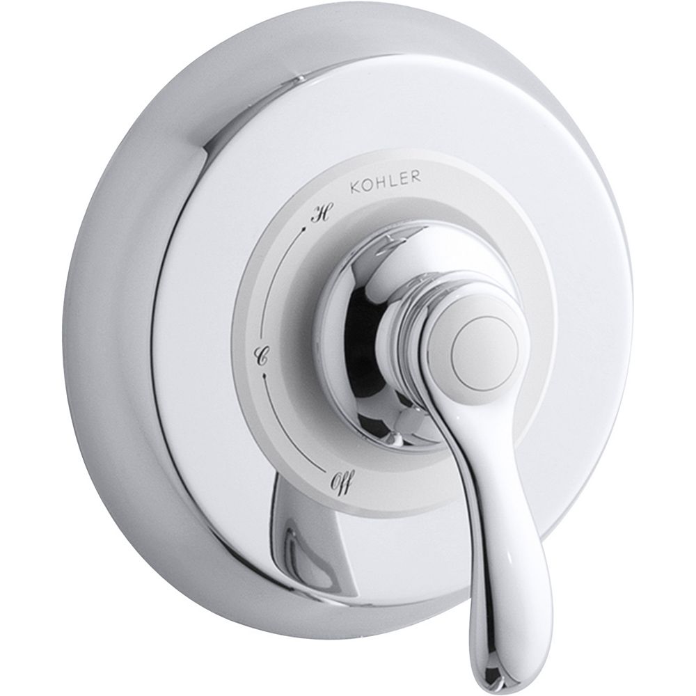 KOHLER Rite-Temp Valve Trim With Lever Handle In Polished Chrome | The ...