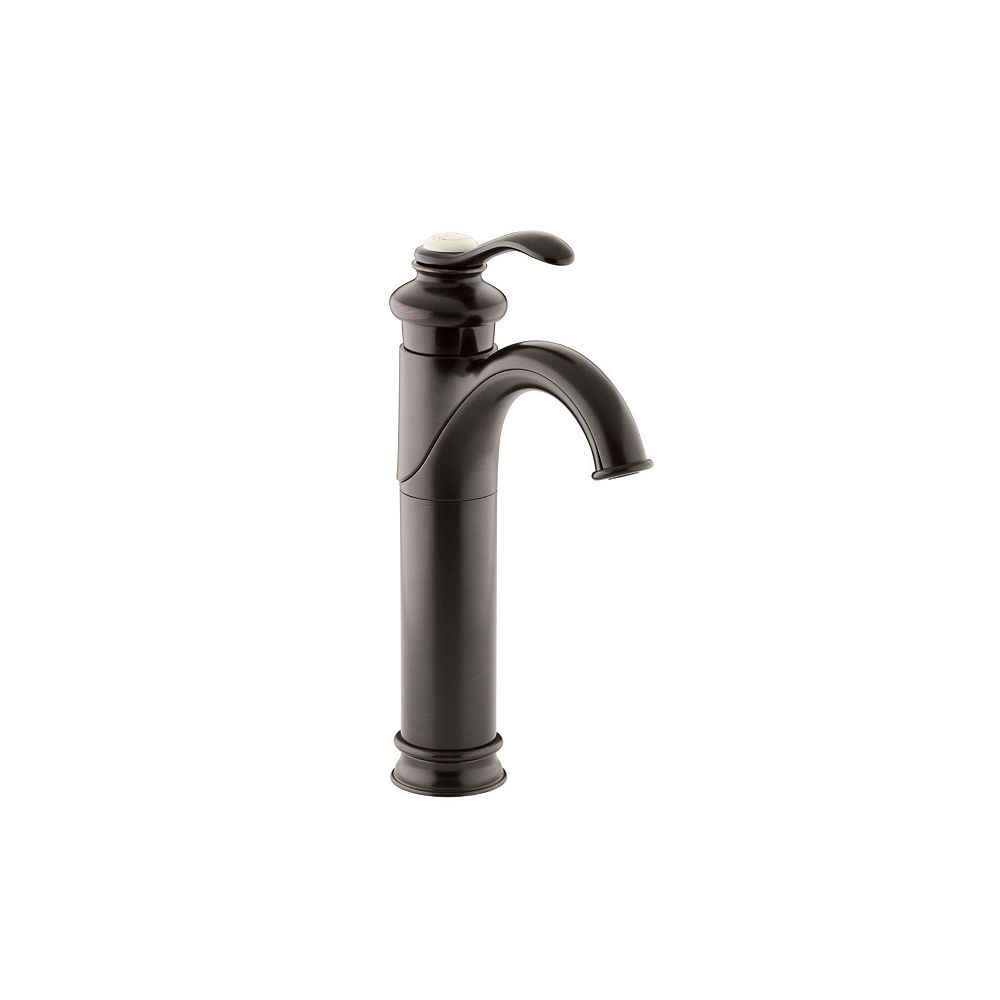 Kohler Tall Single Hole Bathroom Sink Faucet With Single Lever Handle In Oil Rubbed Bronze The Home Depot Canada