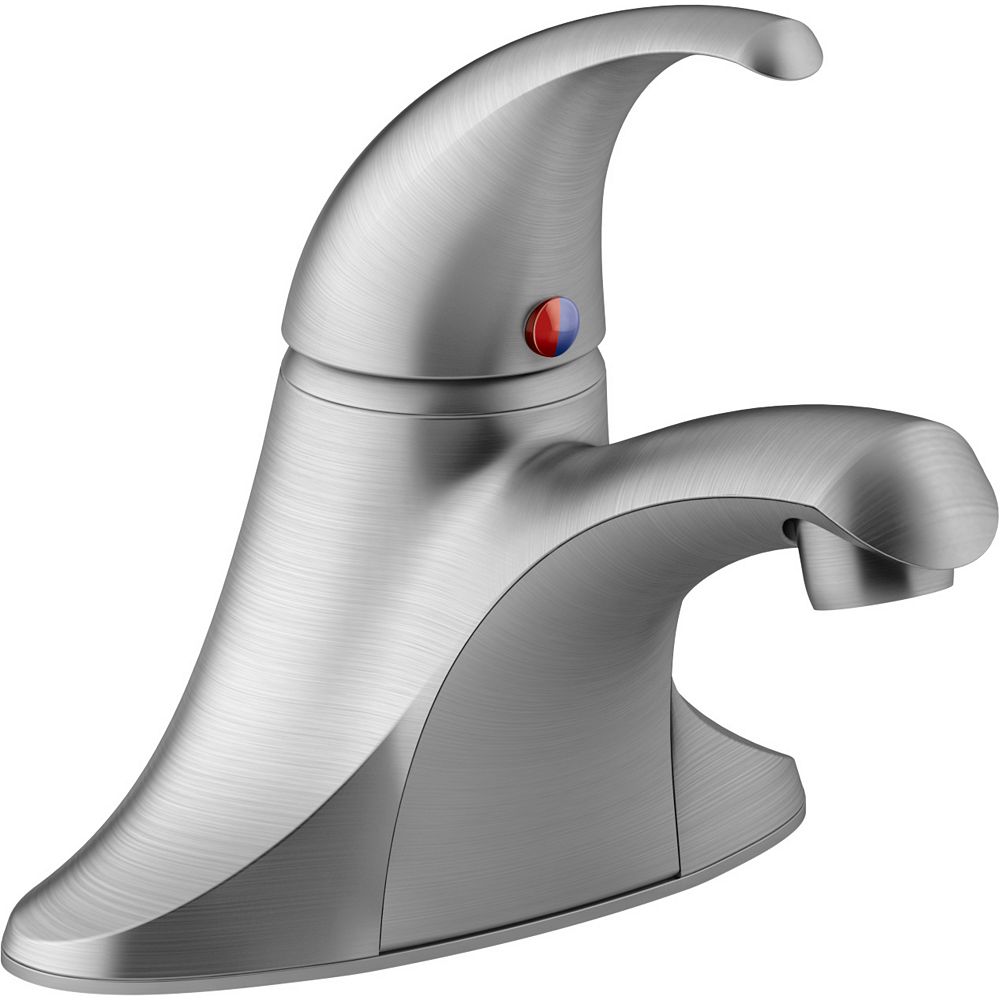 KOHLER SingleHandle Centerset Bathroom Sink Faucet With PopUp Drain