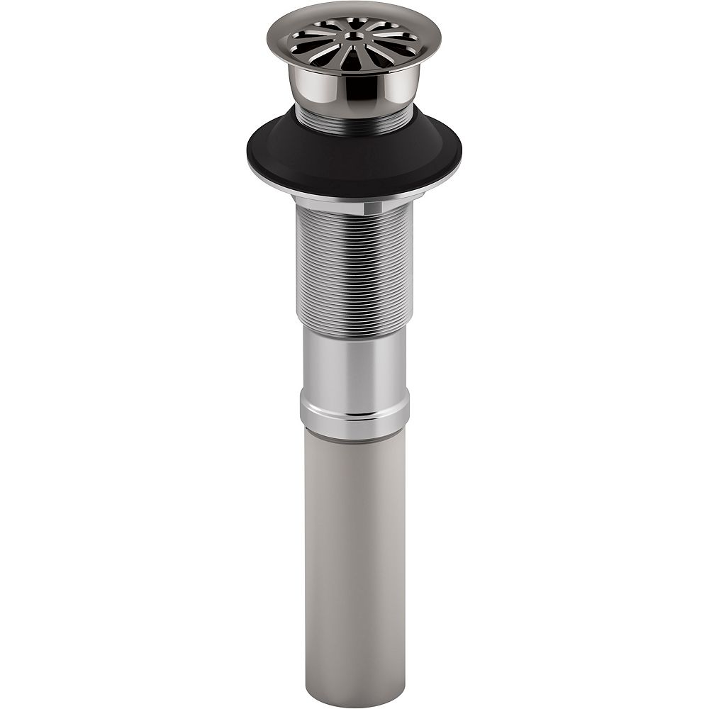 KOHLER Bathroom Sink Grid Drain Without Overflow In Vibrant Titanium