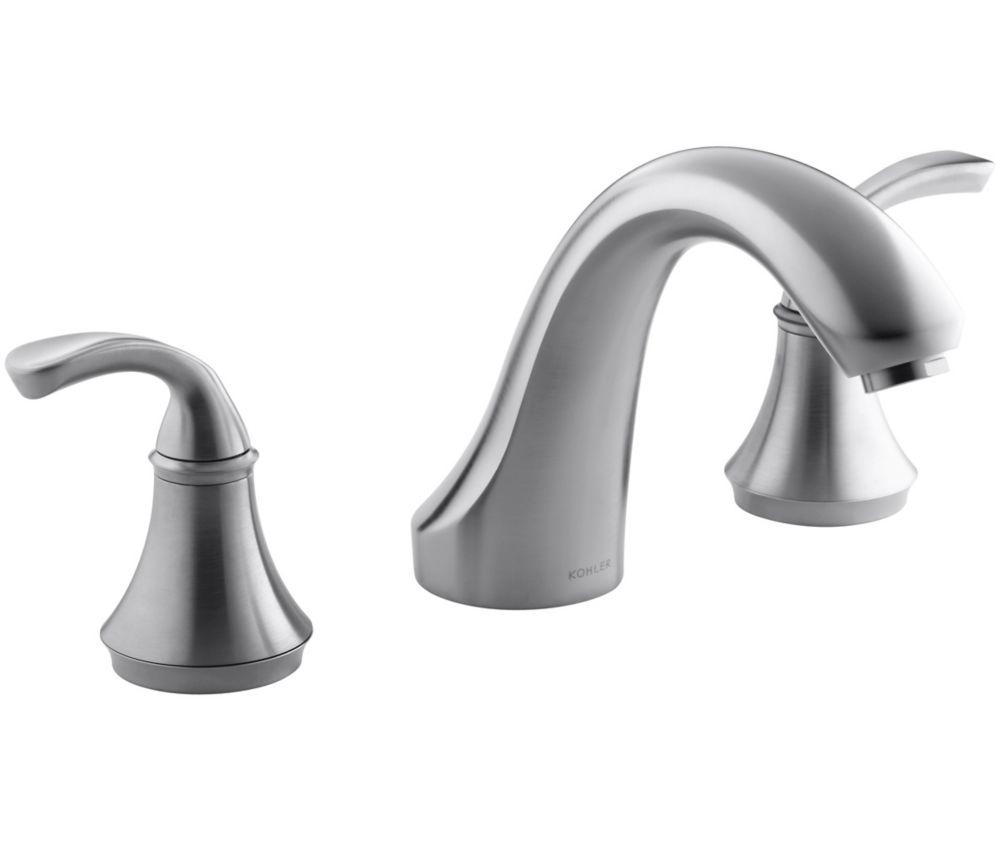 KOHLER Sculpted Deckmount Bath Faucet Trim For HighFlow Valve, Valve