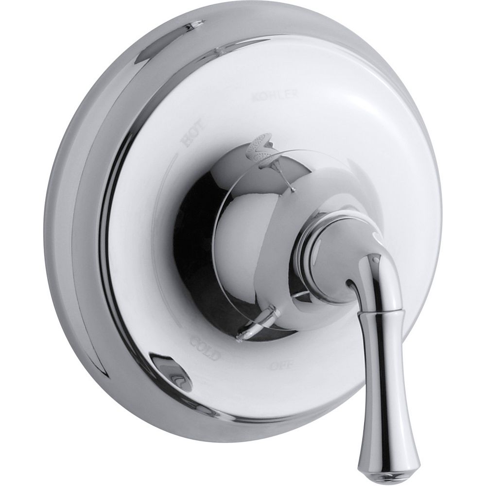 KOHLER Forté Sculpted Rite-Temp Valve Trim In Polished Chrome | The ...