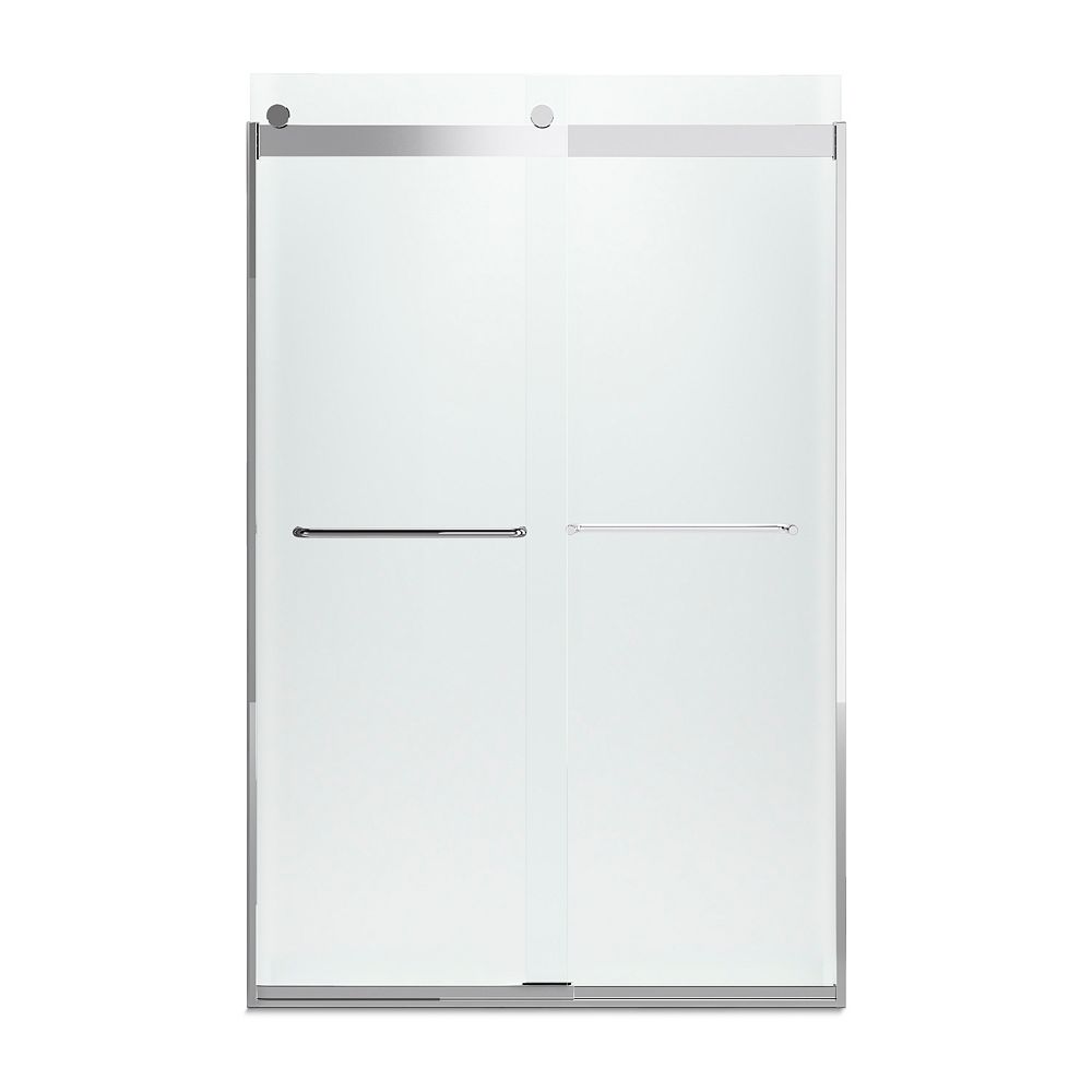 KOHLER 44-inch To 47-inch W X 74-inch H Bright Silver Sliding Shower ...