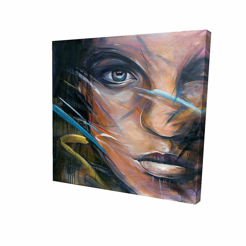 BEGIN EDITION INTERNATIONAL INC. Colorful woman face Printed On Canvas ...