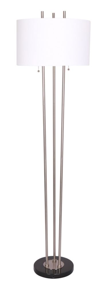 L2 Lighting Floor Lamp with Black Marble Base The Home Depot Canada