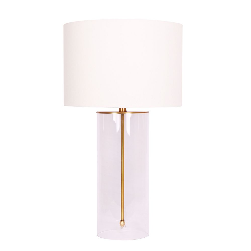 L2 Lighting Glass Cylinder Accent Lamp, Cylinder Accent Table Lamp
