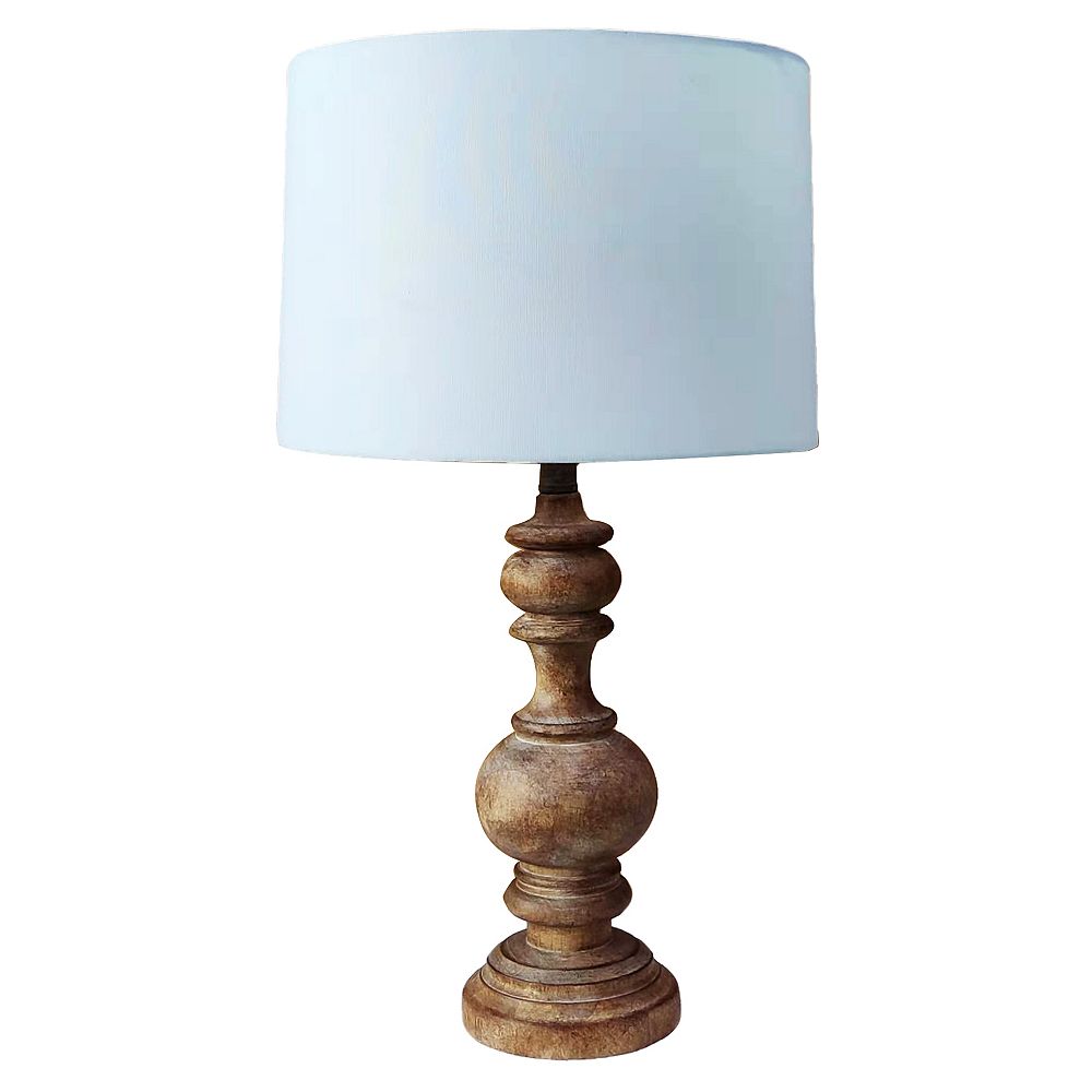 L2 Lighting Jordan Wood Table Lamp The Home Depot Canada
