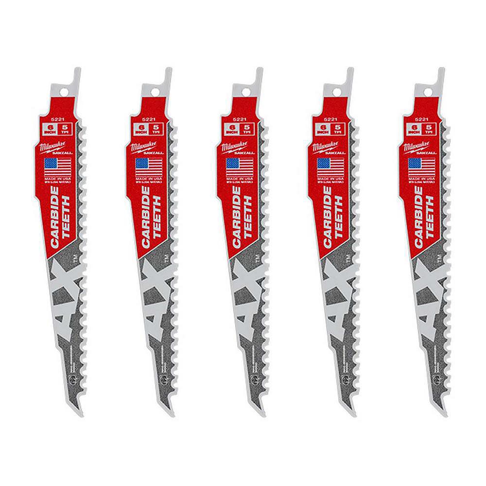 Set 6 Lame Da Demolizione Heavy Duty Milwaukee, Taglio Legno Con - Foto 8