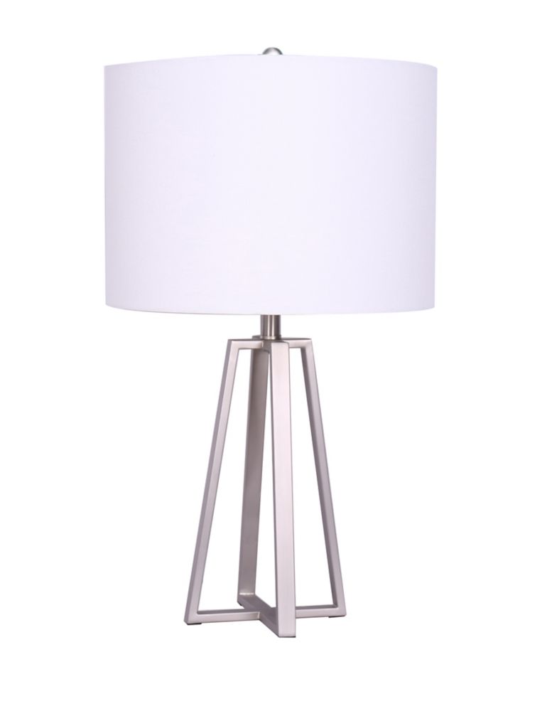 geometric metal table lamp