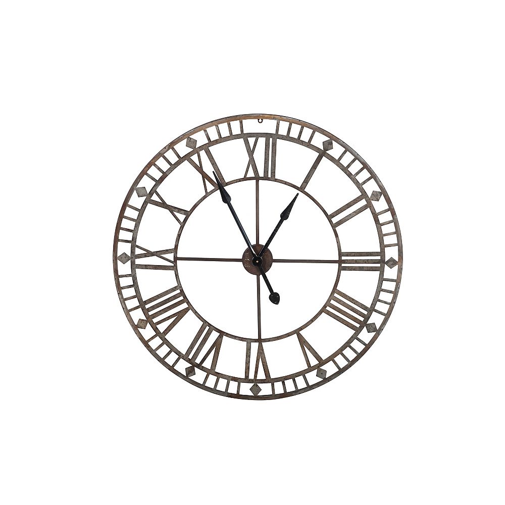 Hampton Bay Outdoor Steel Clock The Home Depot Canada