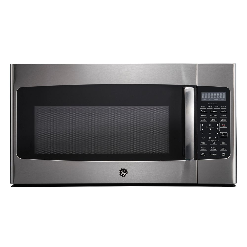 Ge 30 Inch 1 8 Cu Ft Over The Range Microwave Oven In Stainless Steel Home Depot Canada Ge 30 Inch 1 8 Cu Ft Over The Range