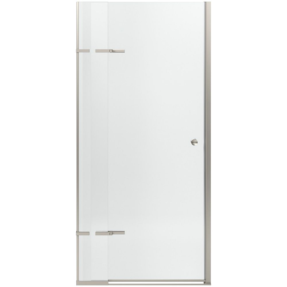 Kohler Pivoting Shower Door With Adjustable Hinges In Matte Nickel