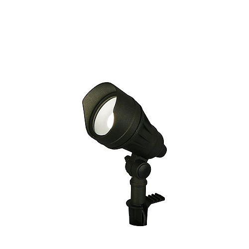 50W Equivalent Black Outdoor Integrated LED Spot Light