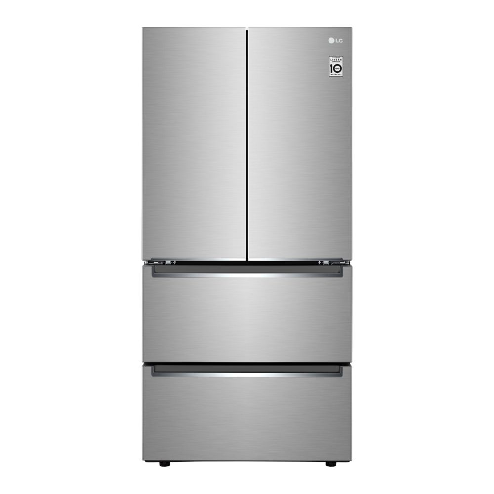 LG Electronics 33inch W 19 cu. ft. French Door Refrigerator with 2 Freezer Drawers in Smu