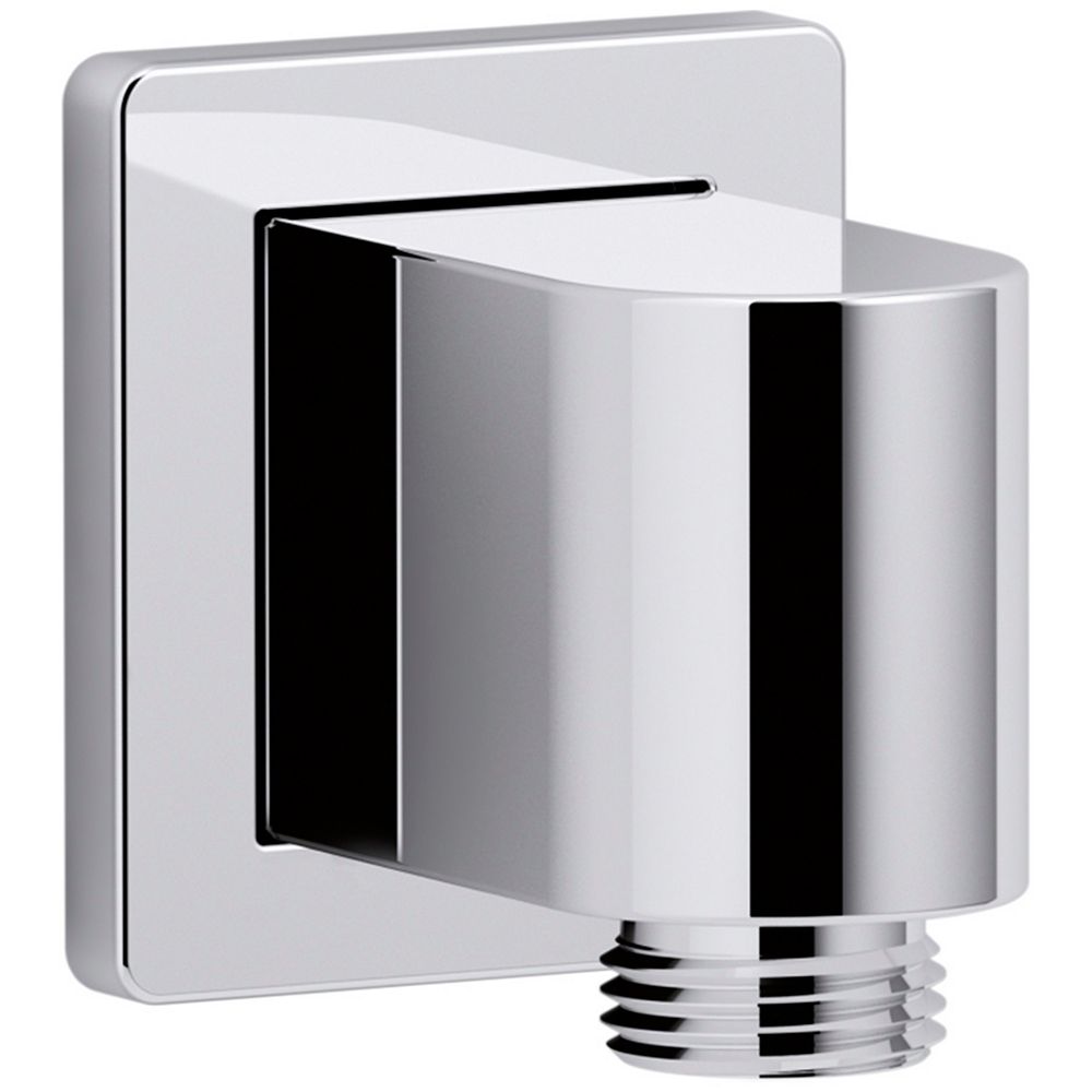 KOHLER Wallmount supply elbow with check valve in Polished Chrome