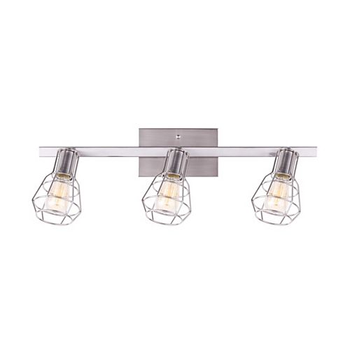 Canarm Wren 3-Light Brushed Nickel Track Light