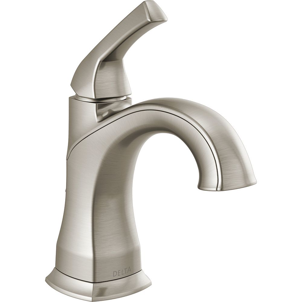 Delta Portwood 4 In Centerset Single Handle Bathroom Faucet In Spotshield Brushed Nickel The Home Depot Canada