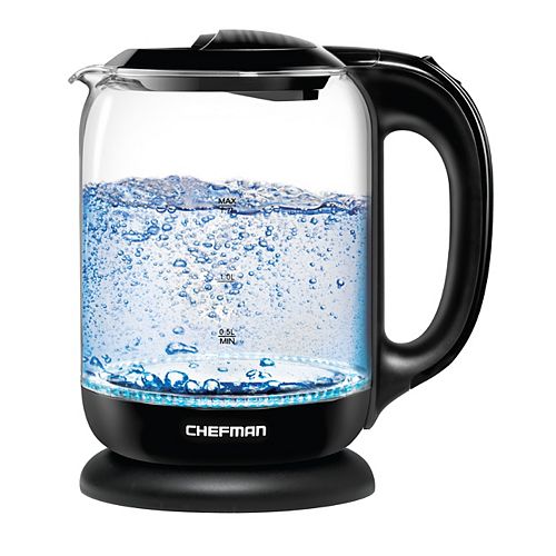 1.7L 360 Swivel Base Cordless Glass Electric Kettle