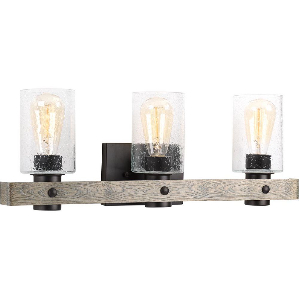 Progress Lighting Gulliver Three Light Bath Graphite The Home Depot Canada Progress Lighting Gulliver Three Light, Bathroom Light Fixtures Home Depot Canada