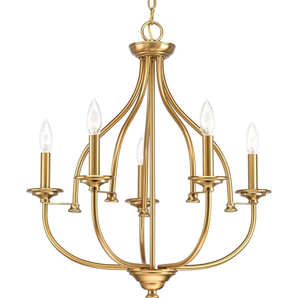 Progress Lighting Tinsley FiveLight Chandelier The Home Depot Canada