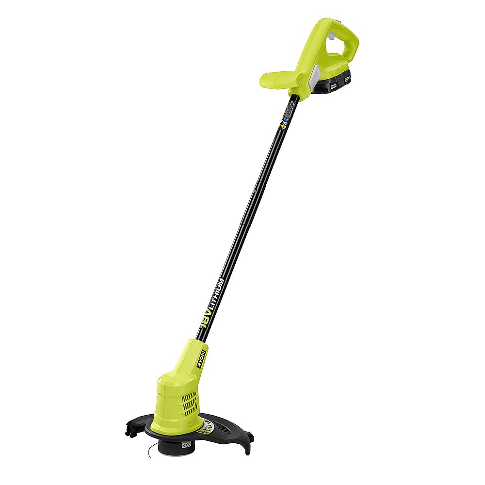 18V ONE+ Lithium-Ion Cordless 10-inch String Trimmer with 1.5Ah Battery and Charger P20130 Ryobi