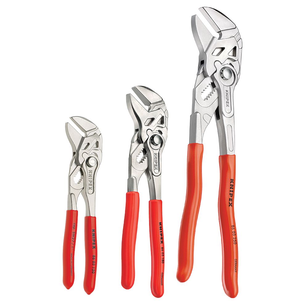 Knipex 6 inch, 7 inch and 10 inch Pliers Wrench Set (3Piece) The