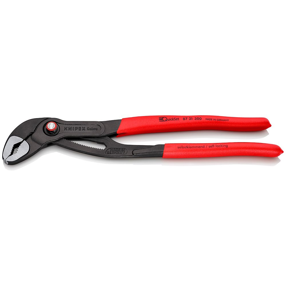 Knipex 12 inch Cobra Pliers with Quick Set Functionality The Home