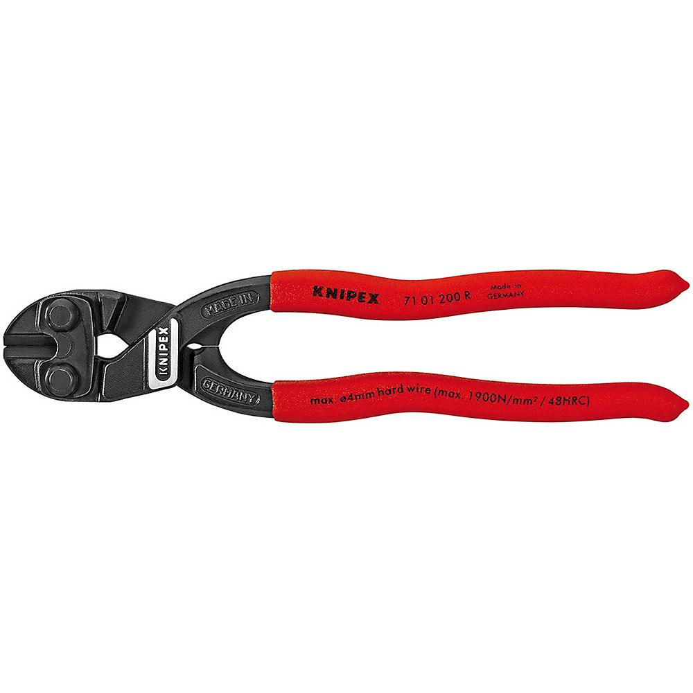 Knipex 8 inch High Leverage CoBolt Fencing Cutters with Notch The