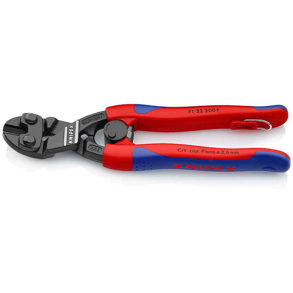 Knipex 8 inch Angled CoBolt Mini Bolt Cutters with Locking Lever