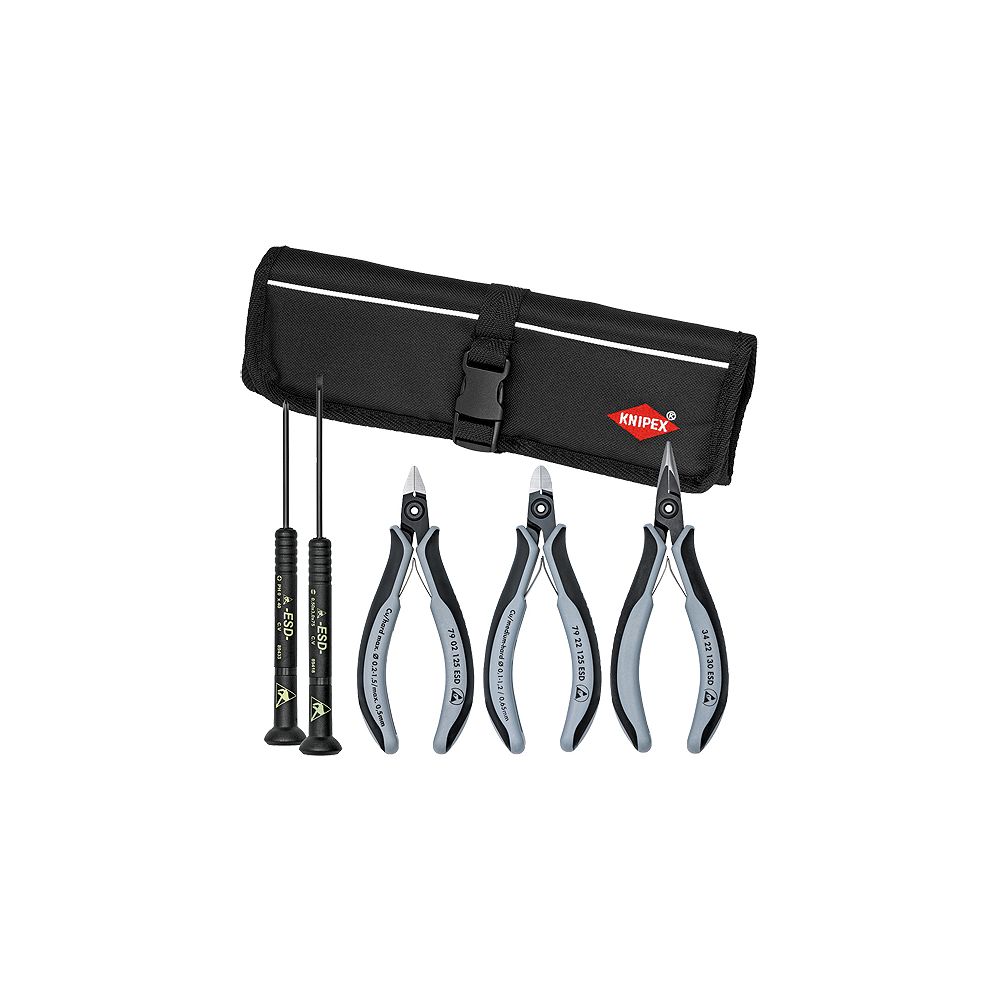 Knipex 5Piece ESD Precision Electronic Tool Set with Electrostatic
