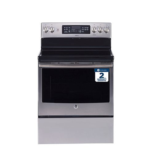Café 30inch SlideIn DualFuel Convection Range with Warming Drawer in