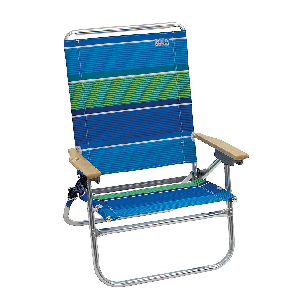 RIO Brands Beach 4-Position Easy In-Easy Out Beach Chair - Stripe | The ...