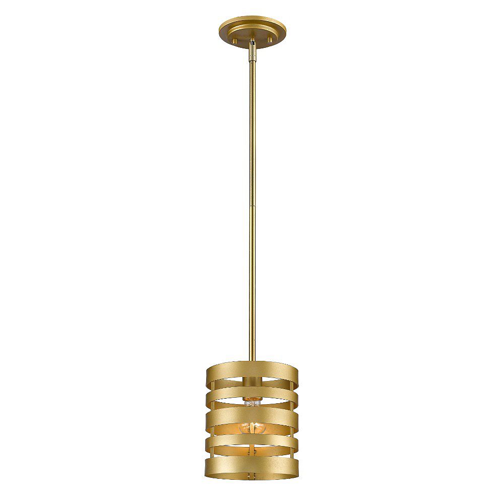 Filament Design 1-Light Satin Gold Mini Pendant - 7 inch | The Home ...