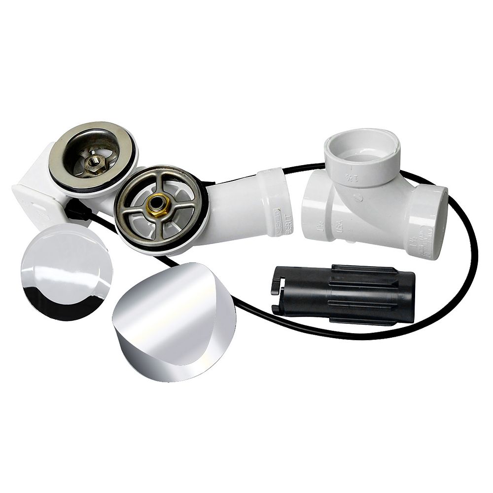 UNIFLOW DELTA Cable Action Drain and Overflow Kit in Chrome The Home Depot Canada UNIFLOW DELTA Cable Action Drain and Overflow Kit in Chrome The Home Depot Canada