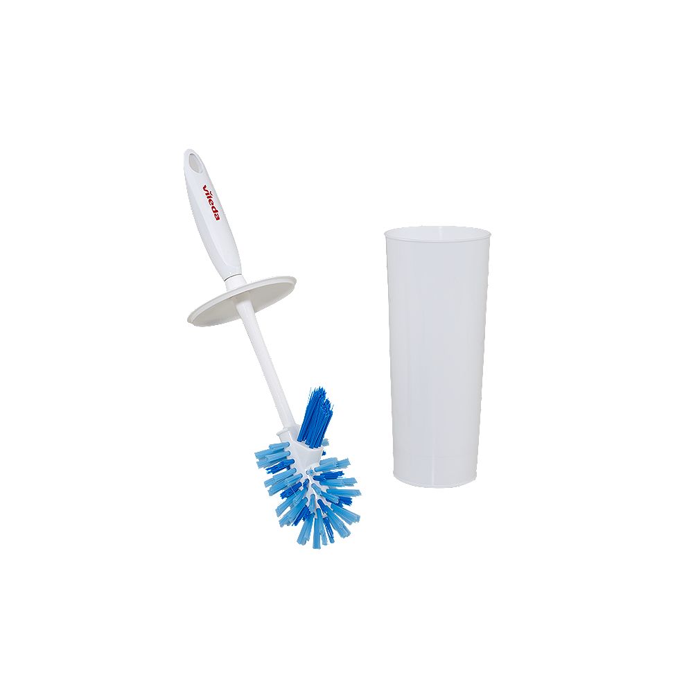 Vileda Vileda Enclosed Toilet Brush and Caddy Set The Home Depot Canada