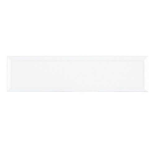 Enigma 4-inch x 16-inch Metro Wavy White Gloss Wall Tile | The Home ...