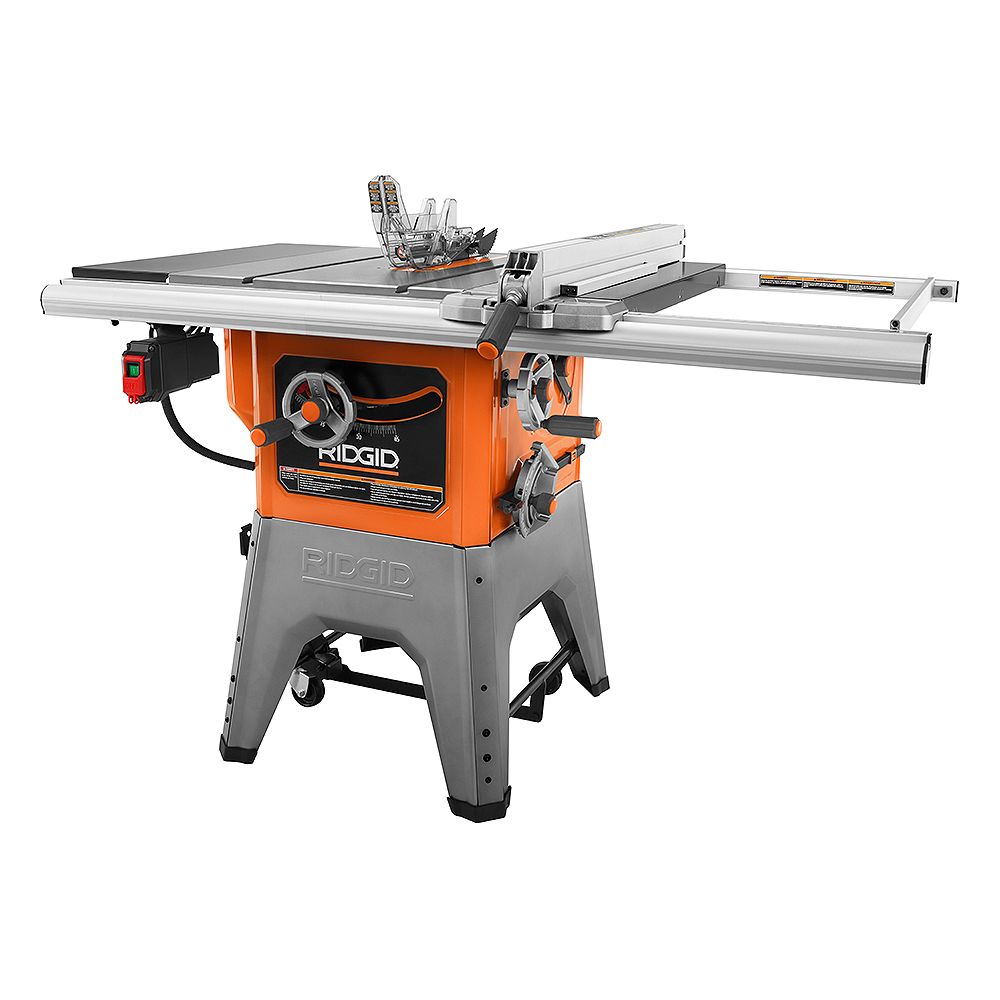 Ridgid 13 Amp 10 Inch Professional Cast Iron Table Saw The Home Depot Canada