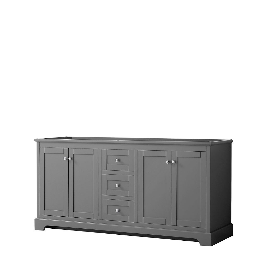 Wyndham Collection Avery 72 Inch Double Bathroom Vanity In Dark Gray Wyndham Collection Avery 72 Inch Double Bathroom Vanity In Dark Gray