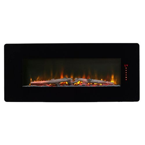 Winslow 42-inch Wall-Mount/Tabletop Linear Electric Fireplace in Black