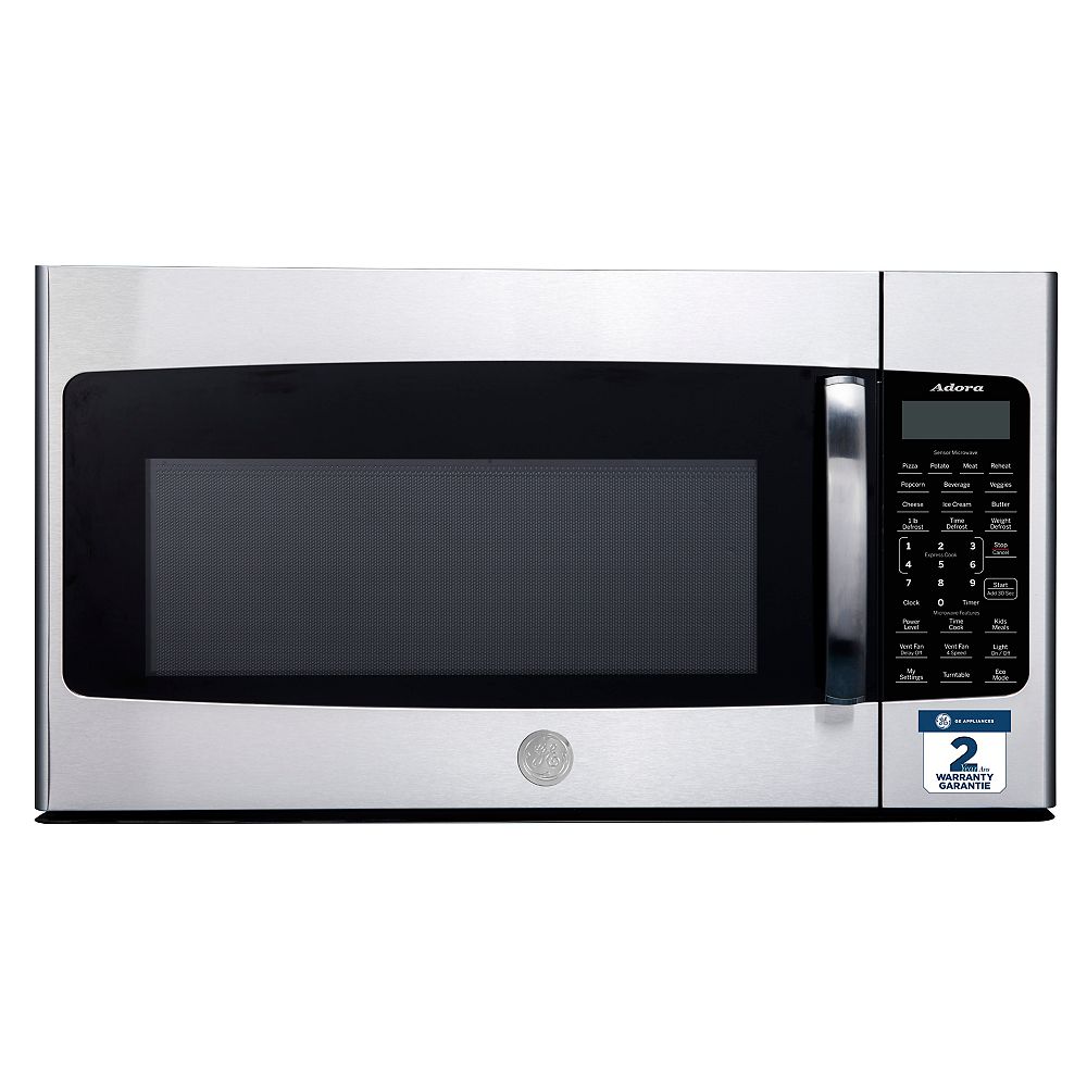 Ge Adora 1 8 Cu Ft Over The Range Microwave Oven In Stainless Steel Home Depot Canada Ge Adora 1 8 Cu Ft Over The Range