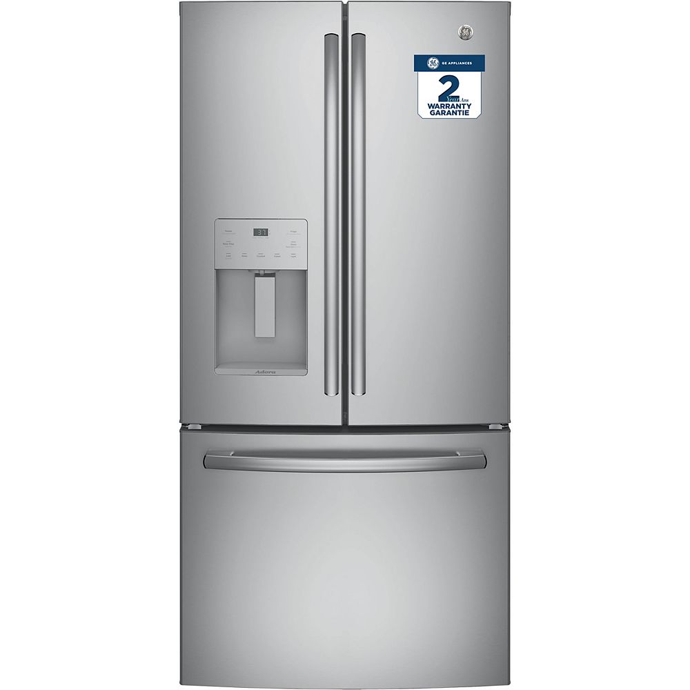 Ge Adora Adora Standard Depth 33 Inch French Door Refrigerator In Stainless Steel The Home Depot Canada
